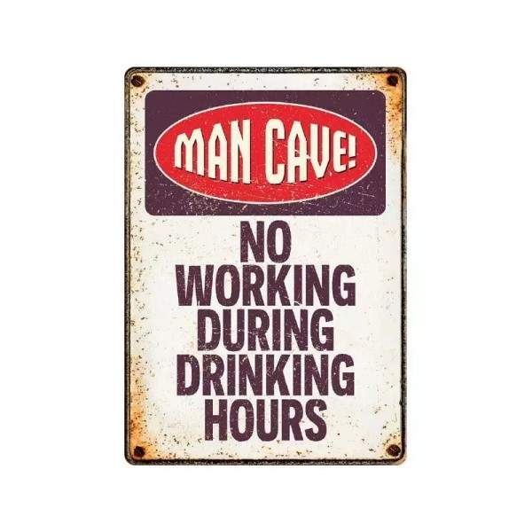 Metallschild "Man Cave (v)"